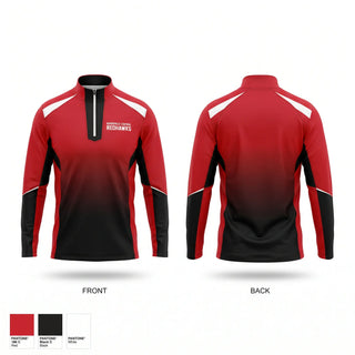Quarter Zip Jacket, Naperville Central Redhawks, Women's Basketball, Teamtime, Team time, sublimation, custom sports apparel, team uniforms, spirit wear, spiritwear, sports uniforms, custom shirts, team store, custom team store, fundraiser sports, apparel fundraiser