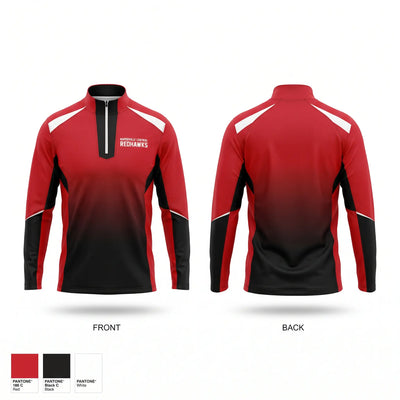 Naperville Central Redhawks Quarter Zip Jacket - 1