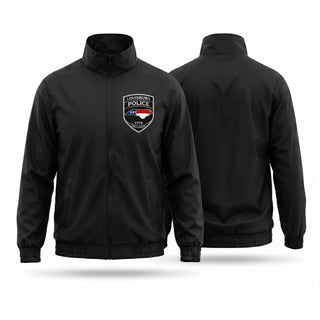 Windbreaker, Louisburg Police Department, Police, Teamtime, Team time, sublimation, custom sports apparel, team uniforms, spirit wear, spiritwear, sports uniforms, custom shirts, team store, custom team store, fundraiser sports, apparel fundraiser