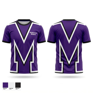 Soft Poly Tee Cotton Like Feel, Middletown Middies, Baseball, Teamtime, Team time, sublimation, custom sports apparel, team uniforms, spirit wear, spiritwear, sports uniforms, custom shirts, team store, custom team store, fundraiser sports, apparel fundraiser