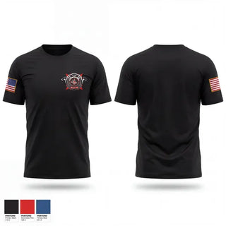 Old School Cotton Feel Shirt, Osage County Fire District #4, Fire Department, Teamtime, Team time, sublimation, custom sports apparel, team uniforms, spirit wear, spiritwear, sports uniforms, custom shirts, team store, custom team store, fundraiser sports, apparel fundraiser