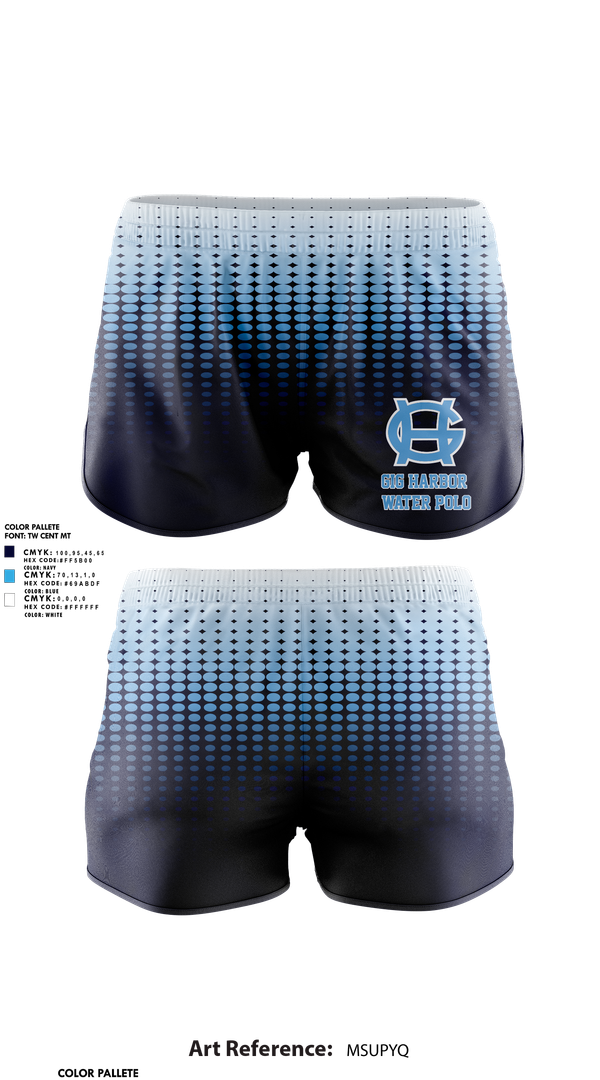 Womens Shorts, Gig Harbor Water Polo, Water Polo, Teamtime, Team time, sublimation, custom sports apparel, team uniforms, spirit wear, spiritwear, sports uniforms, custom shirts, team store, custom team store, fundraiser sports, apparel fundraiser