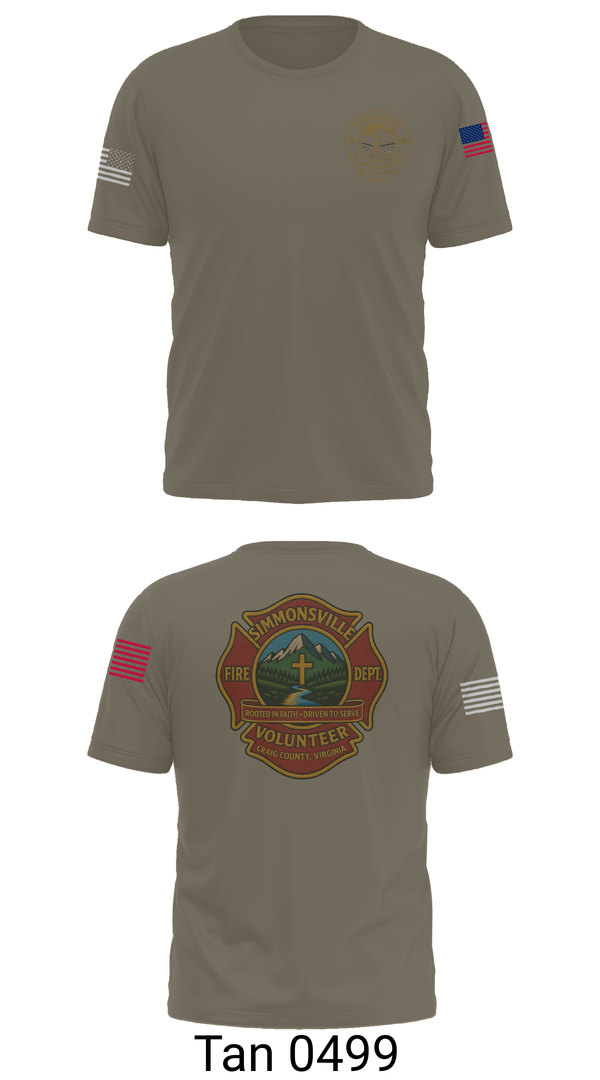 Short Sleeve Performance Shirt, Simmonsville VFD, , Teamtime, Team time, sublimation, custom sports apparel, team uniforms, spirit wear, spiritwear, sports uniforms, custom shirts, team store, custom team store, fundraiser sports, apparel fundraiser