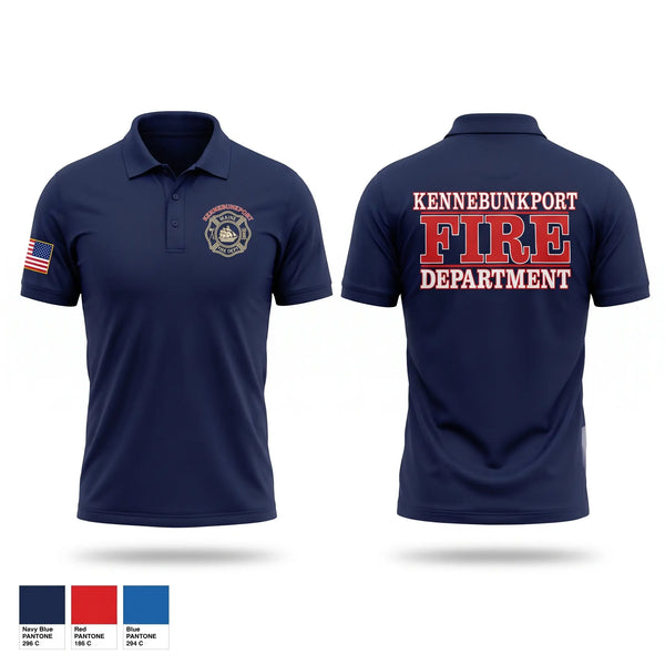Short Sleeve Performance Polo, Kennebunkport Fire Department, Fire Department, Teamtime, Team time, sublimation, custom sports apparel, team uniforms, spirit wear, spiritwear, sports uniforms, custom shirts, team store, custom team store, fundraiser sports, apparel fundraiser