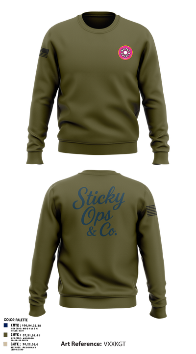 STICKY OPS & CO. 65988086 Crew Neck Sweatshirt - 2
