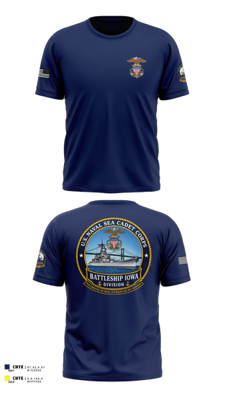 Old School Cotton Shirt, U.S. Naval Sea Cadet Corps Battleship Iowa Division, Navy, Teamtime, Team time, sublimation, custom sports apparel, team uniforms, spirit wear, spiritwear, sports uniforms, custom shirts, team store, custom team store, fundraiser sports, apparel fundraiser