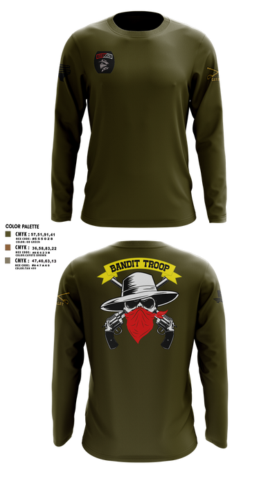 6-9 bandit troop 98315897 Long Sleeve Performance Shirt 1