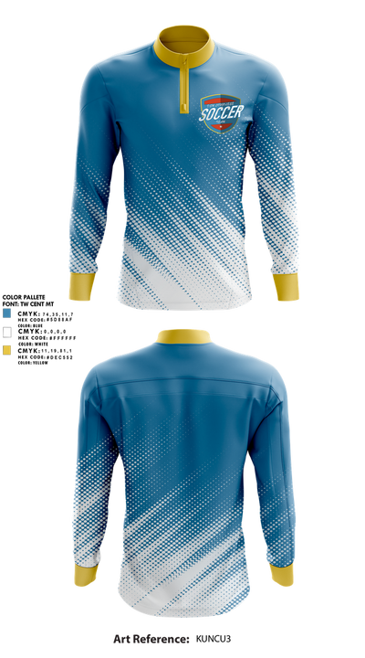 Des Moines Congolese Soccer Team 83973260 Quarter Zip Jacket - 1