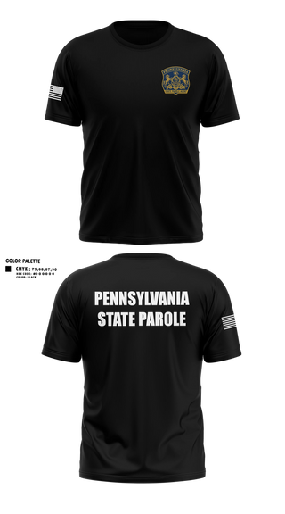 Old School Cotton Feel Shirt, Pennsylvania State Parole, Police, Teamtime, Team time, sublimation, custom sports apparel, team uniforms, spirit wear, spiritwear, sports uniforms, custom shirts, team store, custom team store, fundraiser sports, apparel fundraiser