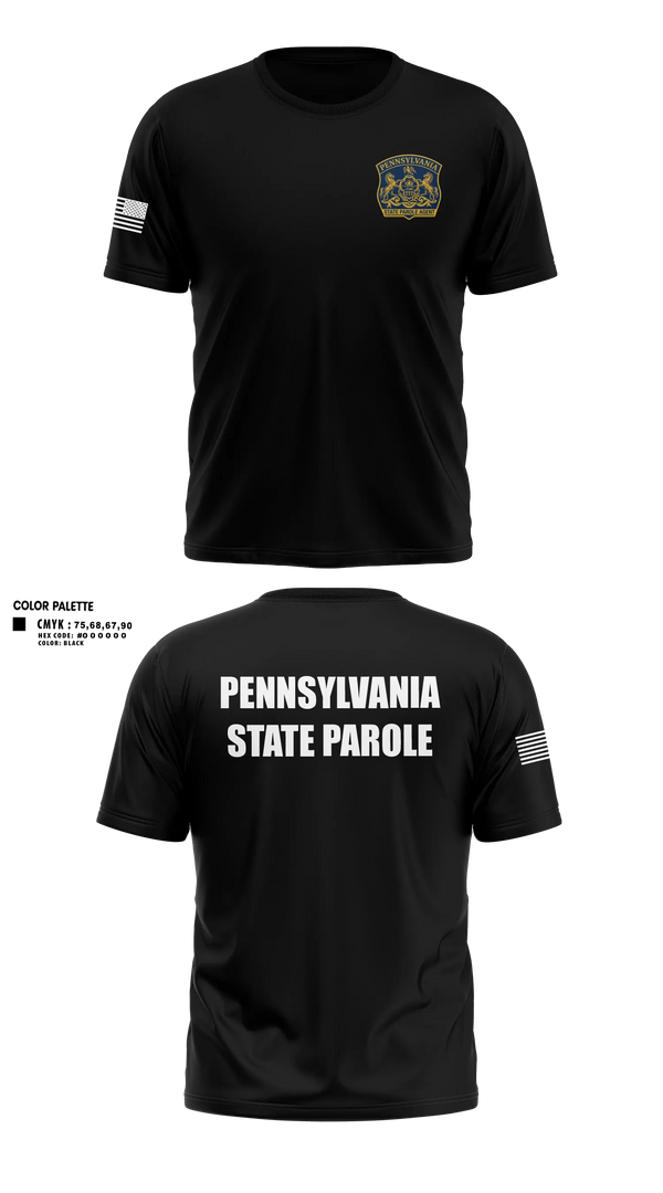 Old School Cotton Feel Shirt, Pennsylvania State Parole, Police, Teamtime, Team time, sublimation, custom sports apparel, team uniforms, spirit wear, spiritwear, sports uniforms, custom shirts, team store, custom team store, fundraiser sports, apparel fundraiser