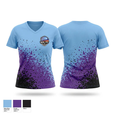 Sol FC Women's Short Sleeve V-neck Shirt - 1