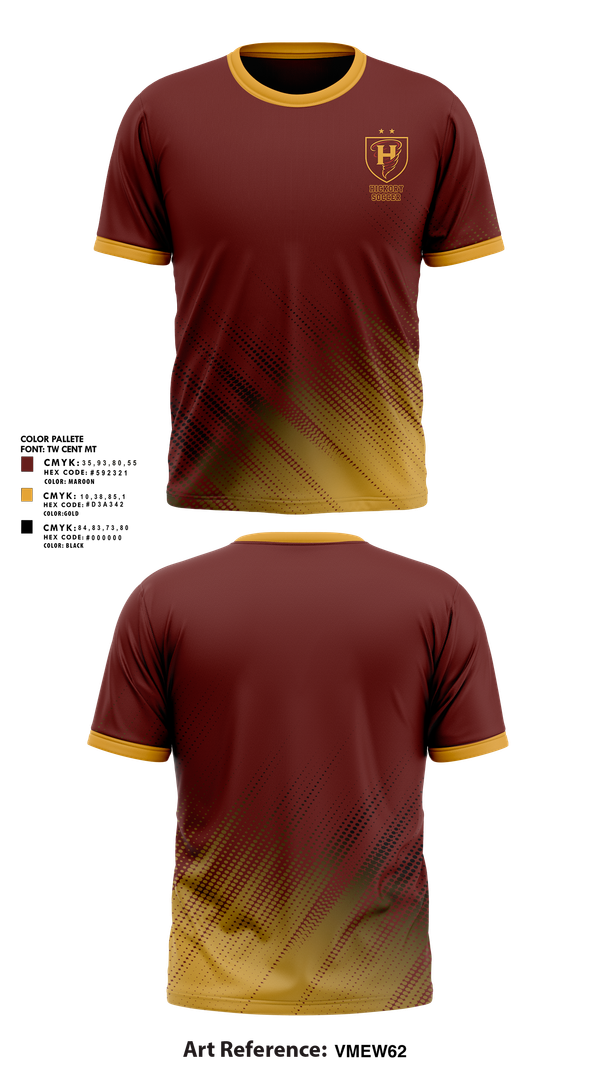 Short Sleeve Performance Shirt, Hickory High School, Men's Soccer, Teamtime, Team time, sublimation, custom sports apparel, team uniforms, spirit wear, spiritwear, sports uniforms, custom shirts, team store, custom team store, fundraiser sports, apparel fundraiser