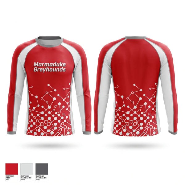 Long Sleeve Performance Shirt, Marmaduke Greyhounds, Softball, Teamtime, Team time, sublimation, custom sports apparel, team uniforms, spirit wear, spiritwear, sports uniforms, custom shirts, team store, custom team store, fundraiser sports, apparel fundraiser