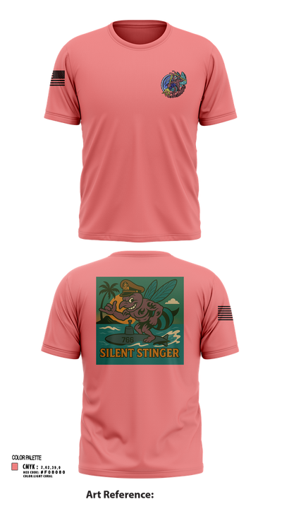 USS CHARLOTTE SSN 766 29981241 Short Sleeve Performance Shirt - 102