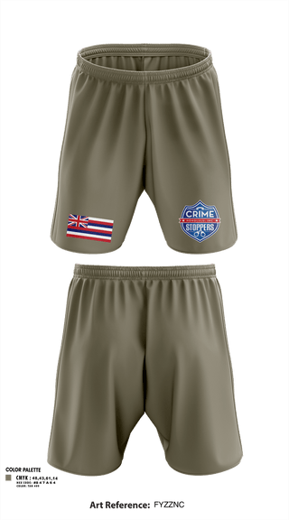 Athletic Shorts With Pockets, CrimeStoppers Honolulu, Police, Teamtime, Team time, sublimation, custom sports apparel, team uniforms, spirit wear, spiritwear, sports uniforms, custom shirts, team store, custom team store, fundraiser sports, apparel fundraiser