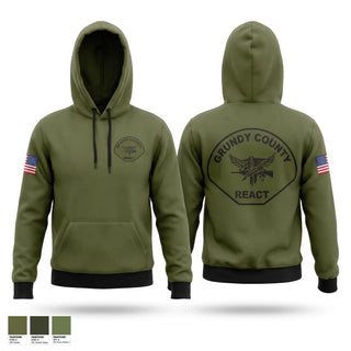 Hoodie, Grundy County REACT, Police, Teamtime, Team time, sublimation, custom sports apparel, team uniforms, spirit wear, spiritwear, sports uniforms, custom shirts, team store, custom team store, fundraiser sports, apparel fundraiser