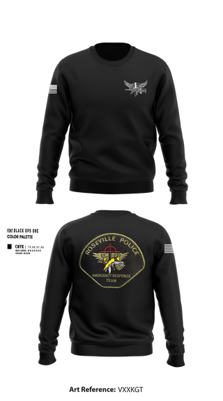Crew Neck Sweatshirt, Roseville E.R.T., , Teamtime, Team time, sublimation, custom sports apparel, team uniforms, spirit wear, spiritwear, sports uniforms, custom shirts, team store, custom team store, fundraiser sports, apparel fundraiser