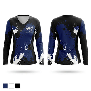 Womens Long Sleeve Vneck Shirt, Stephen Cochran, , Teamtime, Team time, sublimation, custom sports apparel, team uniforms, spirit wear, spiritwear, sports uniforms, custom shirts, team store, custom team store, fundraiser sports, apparel fundraiser