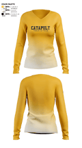 Catapult Track & Field 10273949 Women's Long Sleeve V-neck Shirt - 1