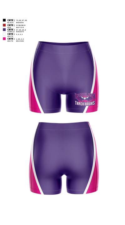 Carolina Track Hawks Women's Compression Shorts - 2