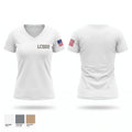 LCBDU Women's Short Sleeve V-neck Shirt - 1