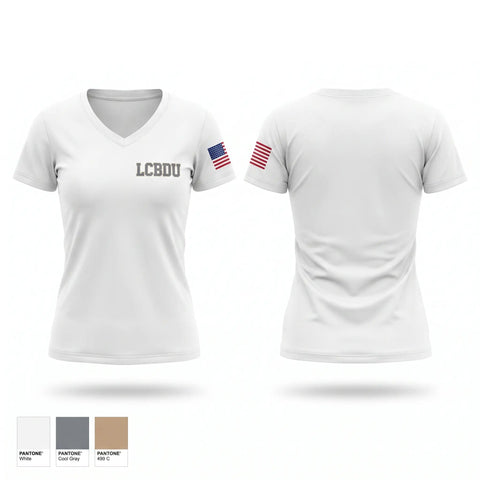 Womens Short Sleeve Vneck Shirt, LCBDU, Police, Teamtime, Team time, sublimation, custom sports apparel, team uniforms, spirit wear, spiritwear, sports uniforms, custom shirts, team store, custom team store, fundraiser sports, apparel fundraiser
