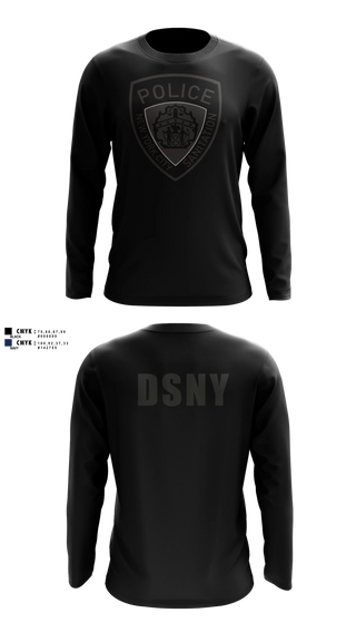 Long Sleeve Performance Shirt, DSNY Police, Police, Teamtime, Team time, sublimation, custom sports apparel, team uniforms, spirit wear, spiritwear, sports uniforms, custom shirts, team store, custom team store, fundraiser sports, apparel fundraiser