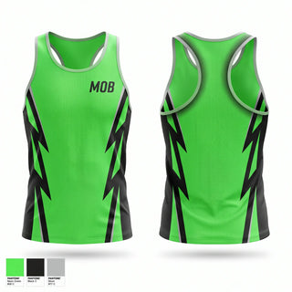 Mens Track Singlet, M.O.B, Track & Field, Teamtime, Team time, sublimation, custom sports apparel, team uniforms, spirit wear, spiritwear, sports uniforms, custom shirts, team store, custom team store, fundraiser sports, apparel fundraiser