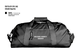 Duffle Bag, Orleans County Sheriff, Police, Teamtime, Team time, sublimation, custom sports apparel, team uniforms, spirit wear, spiritwear, sports uniforms, custom shirts, team store, custom team store, fundraiser sports, apparel fundraiser