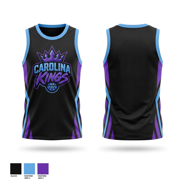 Mens Basketball Jersey, Carolina Kings, Men's Basketball, Teamtime, Team time, sublimation, custom sports apparel, team uniforms, spirit wear, spiritwear, sports uniforms, custom shirts, team store, custom team store, fundraiser sports, apparel fundraiser