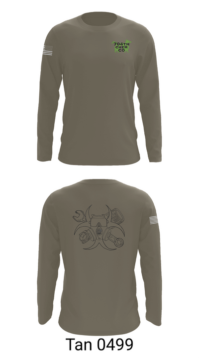 704th Chem Co 57484500 Long Sleeve Performance Shirt 66