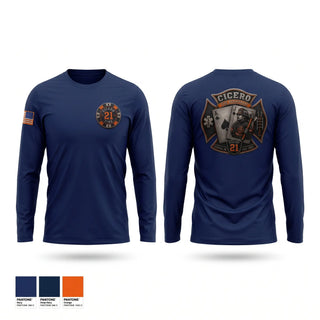 Long Sleeve Performance Shirt, Cicero Fire Department, Fire Department, Teamtime, Team time, sublimation, custom sports apparel, team uniforms, spirit wear, spiritwear, sports uniforms, custom shirts, team store, custom team store, fundraiser sports, apparel fundraiser