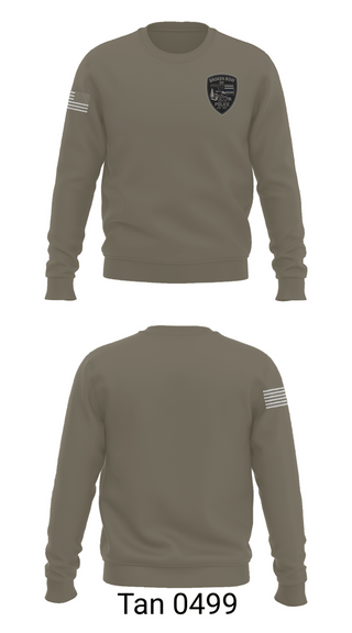 Crew Neck Sweatshirt, Broken Bow Police Department (Oklahoma), Police, Teamtime, Team time, sublimation, custom sports apparel, team uniforms, spirit wear, spiritwear, sports uniforms, custom shirts, team store, custom team store, fundraiser sports, apparel fundraiser