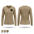 RRT Women's Long Sleeve V-neck Shirt - 1