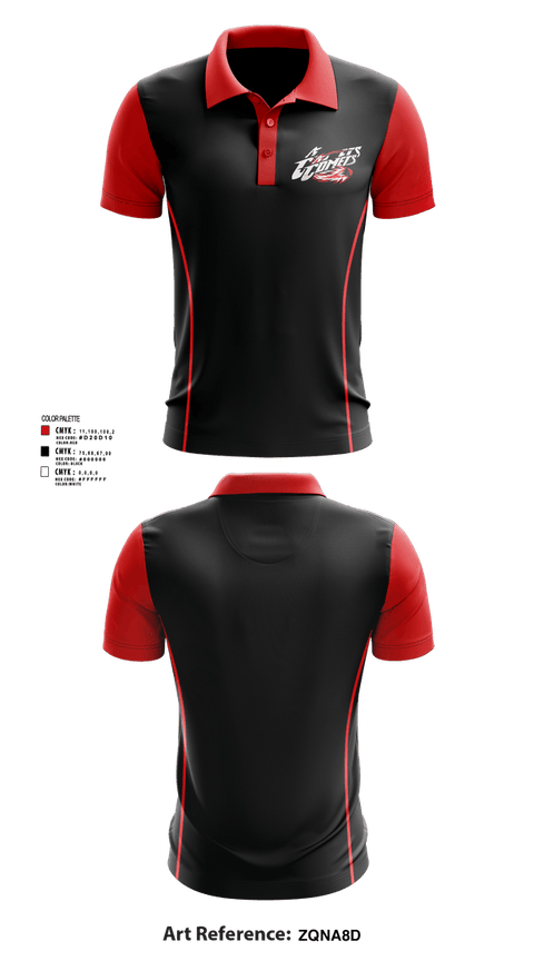Short Sleeve Performance Polo, Chevak Comets, Wrestling, Teamtime, Team time, sublimation, custom sports apparel, team uniforms, spirit wear, spiritwear, sports uniforms, custom shirts, team store, custom team store, fundraiser sports, apparel fundraiser