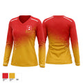 Bridgeport High School Basketball 84427267 Women's Long Sleeve V-neck Shirt - 1