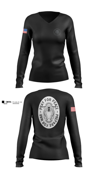 Womens Long Sleeve Vneck Shirt, Darqnuphysique, Men's Soccer, Teamtime, Team time, sublimation, custom sports apparel, team uniforms, spirit wear, spiritwear, sports uniforms, custom shirts, team store, custom team store, fundraiser sports, apparel fundraiser