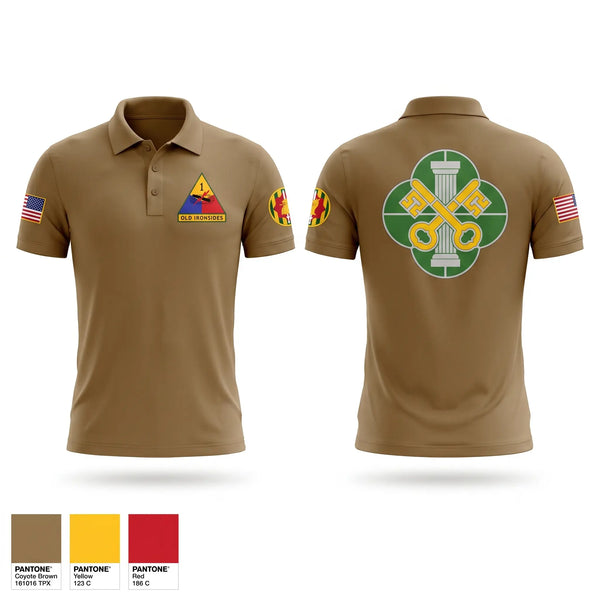 Short Sleeve Performance Polo, 2ND PLT Ghosts, Army, Teamtime, Team time, sublimation, custom sports apparel, team uniforms, spirit wear, spiritwear, sports uniforms, custom shirts, team store, custom team store, fundraiser sports, apparel fundraiser