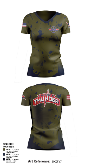 Womens Short Sleeve Vneck Shirt, Lake City Thunder, Softball, Teamtime, Team time, sublimation, custom sports apparel, team uniforms, spirit wear, spiritwear, sports uniforms, custom shirts, team store, custom team store, fundraiser sports, apparel fundraiser