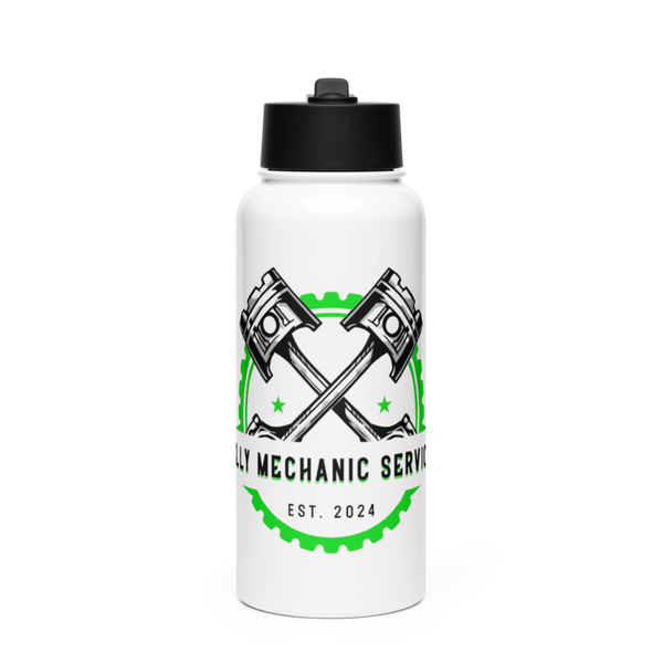 Jelly Mechanic Services 35947982 Stainless Steel Water Bottle with a Straw Lid