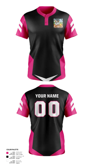 Two Button Softball Jersey, Fowl Ball, Softball, Teamtime, Team time, sublimation, custom sports apparel, team uniforms, spirit wear, spiritwear, sports uniforms, custom shirts, team store, custom team store, fundraiser sports, apparel fundraiser