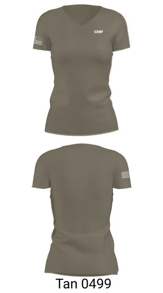 Womens Short Sleeve Vneck Shirt, CHP, Police, Teamtime, Team time, sublimation, custom sports apparel, team uniforms, spirit wear, spiritwear, sports uniforms, custom shirts, team store, custom team store, fundraiser sports, apparel fundraiser