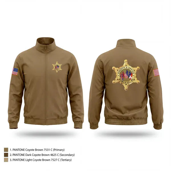 Windbreaker, Mobile County Sheriffs Office, Police, Teamtime, Team time, sublimation, custom sports apparel, team uniforms, spirit wear, spiritwear, sports uniforms, custom shirts, team store, custom team store, fundraiser sports, apparel fundraiser