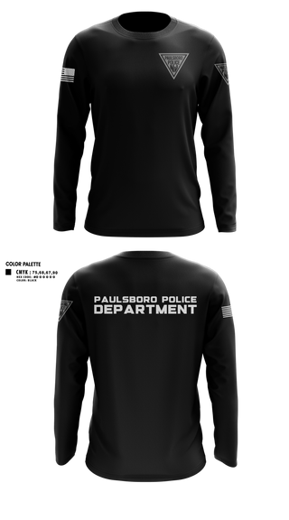 Long Sleeve Performance Shirt, Paulsboro Police Department, Police, Teamtime, Team time, sublimation, custom sports apparel, team uniforms, spirit wear, spiritwear, sports uniforms, custom shirts, team store, custom team store, fundraiser sports, apparel fundraiser