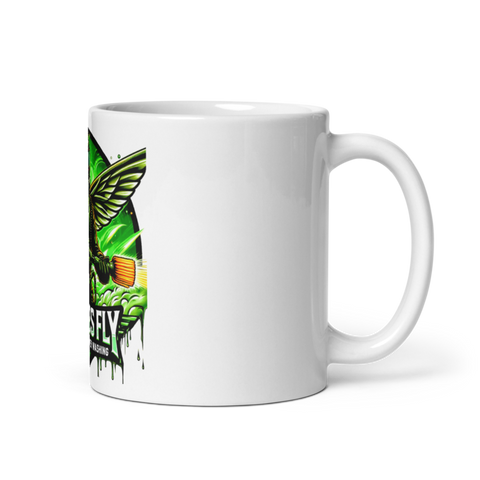Fearless Fly Auto Detailing &Power Washing 44092363 White Glossy Mug - Small