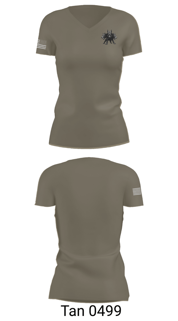 Womens Short Sleeve Vneck Shirt, I-FSC, Army, Teamtime, Team time, sublimation, custom sports apparel, team uniforms, spirit wear, spiritwear, sports uniforms, custom shirts, team store, custom team store, fundraiser sports, apparel fundraiser