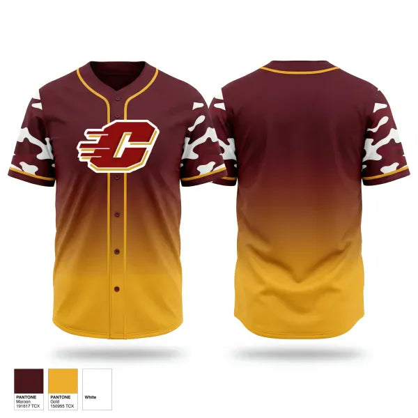 Full Button Baseball Jersey, Clinton Community High School Baseball, Baseball, Teamtime, Team time, sublimation, custom sports apparel, team uniforms, spirit wear, spiritwear, sports uniforms, custom shirts, team store, custom team store, fundraiser sports, apparel fundraiser