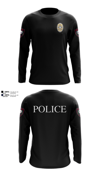 Long Sleeve Performance Shirt, LACY LAKEVIEW POLICE, Police, Teamtime, Team time, sublimation, custom sports apparel, team uniforms, spirit wear, spiritwear, sports uniforms, custom shirts, team store, custom team store, fundraiser sports, apparel fundraiser