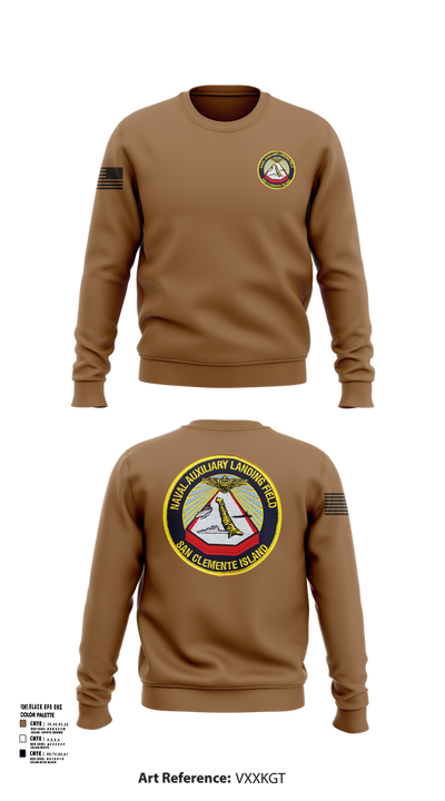 NAVAL AUXILIARY LANDING FIELD SAN CLEMENTE ISLAND 84948296 Crew Neck Sweatshirt - 101