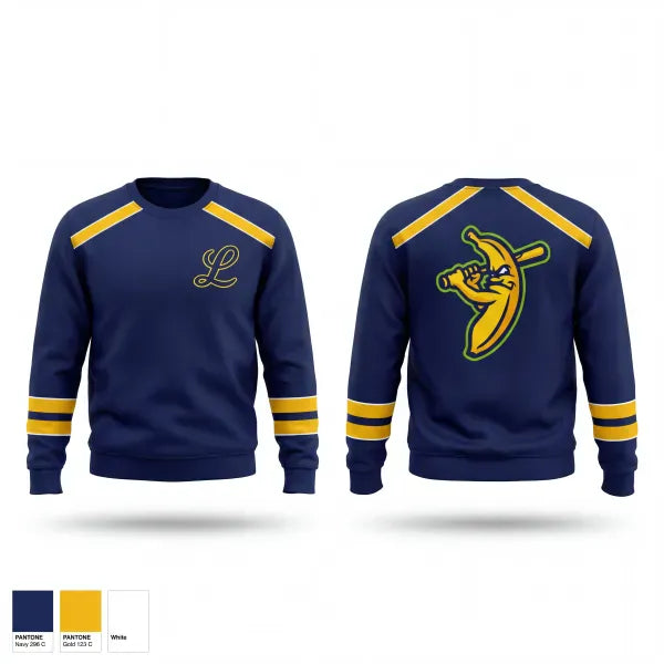 Crew Neck Sweatshirt, Line Creek Legends, Baseball, Teamtime, Team time, sublimation, custom sports apparel, team uniforms, spirit wear, spiritwear, sports uniforms, custom shirts, team store, custom team store, fundraiser sports, apparel fundraiser